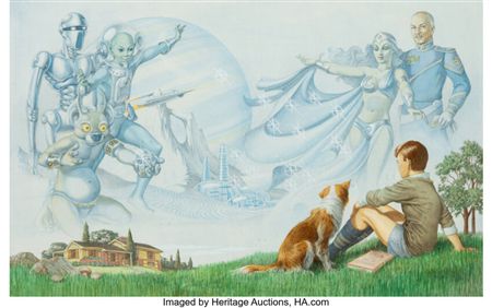 A Sense of Wonder, World Science Fiction Convention program book cover by George Barr - Auction record, sale price, and art valuation. Compare with similar artists and explore comparable artworks.