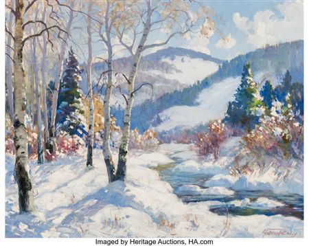 Santa Fe Canyon, Winter Haze