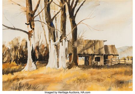 Trees and Cottage