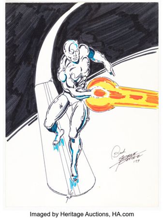 Silver Surfer Specialty Illustration Original Art (1979)....