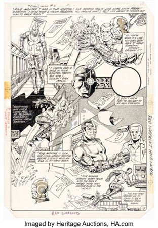 Tales of the New Teen Titans #1 Story Page 18 Original Art (DC, 1982)