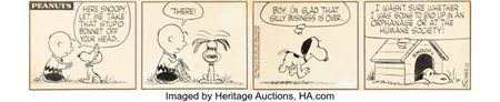 Peanuts Daily Featuring Snoopy Original Art dated 6/27/59