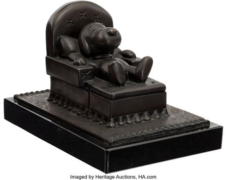 Snoopy/Peanuts "Retired" Bronze Statue #69/500 (United Feature Syndicate/SKI Sculptures, c. 1990s...