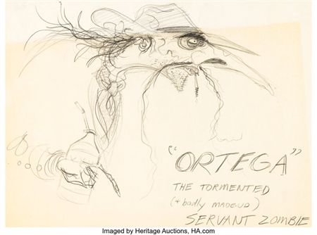 "Ortega" Character Development/Concept Drawing