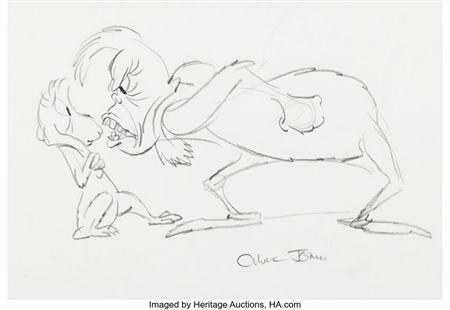 How the Grinch Stole Christmas The Grinch and Max Drawing Original Art