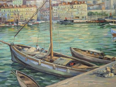 River Quay Boats (River Quay with Boats) - Landscape/Seascape