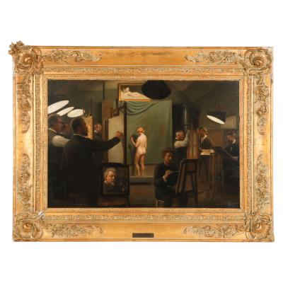Art Academy Studio Scene by Vilhelm Pacht - Auction record, sale price, and art valuation. Compare with similar artists and explore comparable artworks.
