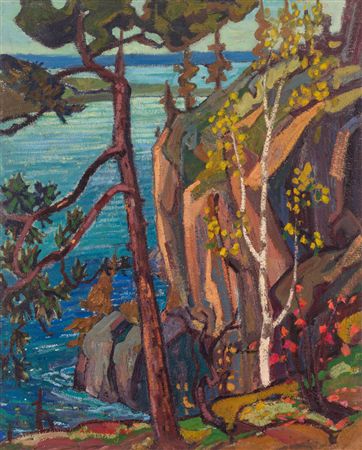 Bon Echo Rock by Arthur Lismer - Auction record, sale price, and art valuation. Compare with similar artists and explore comparable artworks.