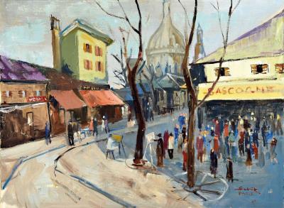 View of Paris by Lajos Sebock - Auction record, sale price, and art valuation. Compare with similar artists and explore comparable artworks.