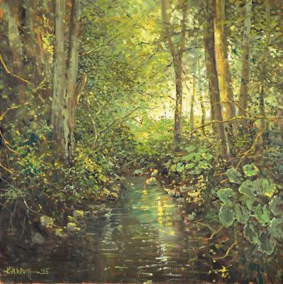 River landscape, Tiefenbach near Edenkoben