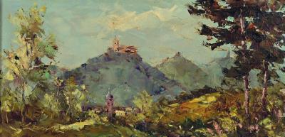 View over Annweiler with the Trifels group