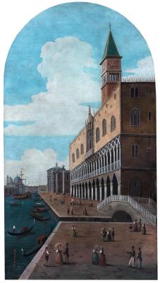 VENICE VEDUTE WITH THE PALAZZO DUCALE AND THE CAMPANILE by Gaetano Fasanotti - Auction record, sale price, and art valuation. Compare with similar artists and explore comparable artworks.