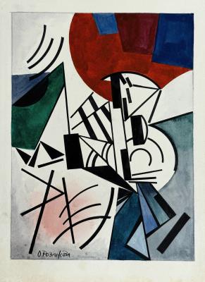 Abstract Composition by Olga Rozanova - Auction record, sale price, and art valuation. Compare with similar artists and explore comparable artworks.
