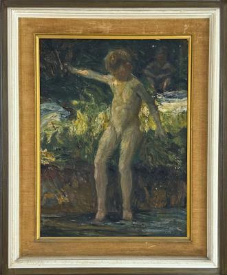 Standing Nude in a Landscape