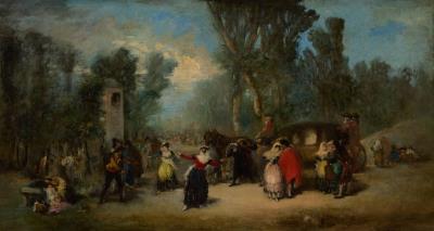 The Goyesque Party in the Madrid Plaza del Corregidor