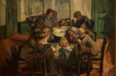 Family Breakfast by Marten Melsen - Auction record, sale price, and art valuation. Compare with similar artists and explore comparable artworks.
