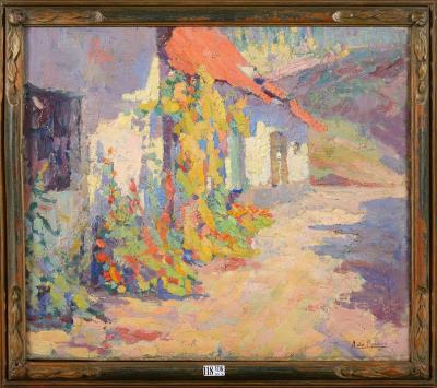 Les roses trémières by August De Roisin - Auction record, sale price, and art valuation. Compare with similar artists and explore comparable artworks.