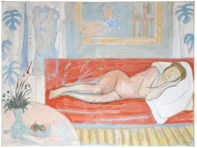 Nude on the Red Sofa by Francesco Menzio - Auction record, sale price, and art valuation. Compare with similar artists and explore comparable artworks.