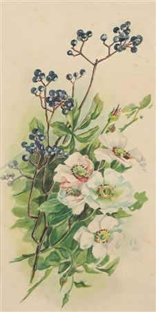 Floral and berry bouquet