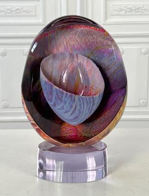 Abstract Murano Studio Glass Sculpture