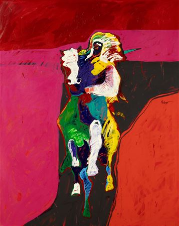 Warrior on a Galloping Horse