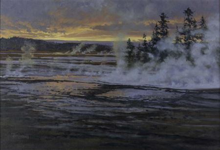 Painted Sky Over Fountain Paint Pots, 1994