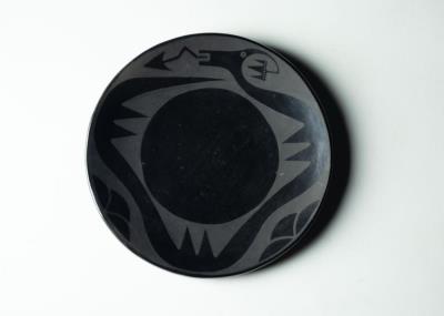 San Ildefonso Plate with Avanyu Design