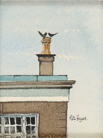 Two Birds by Pete Hogan - Auction record, sale price, and art valuation. Compare with similar artists and explore comparable artworks.