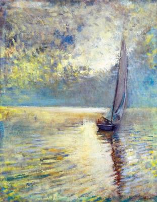 Sailboat on Lake Balaton (Fonyód)