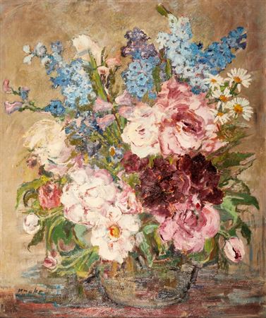 Flower Still Life by Albert Knoke - Auction record, sale price, and art valuation. Compare with similar artists and explore comparable artworks.