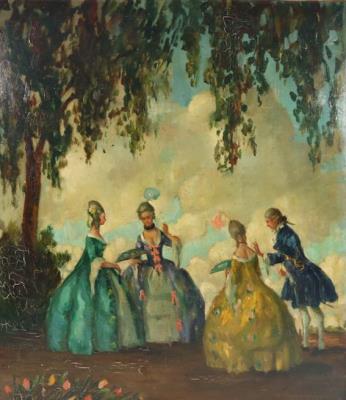 Landscape with a Gallant Rococo Society