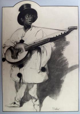 Musician from the Sarassani Circus in Dresden by Georg Oskar Erler - Auction record, sale price, and art valuation. Compare with similar artists and explore comparable artworks.