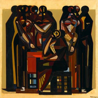 Szentendre Mosaic by Jeno Barcsay - Auction record, sale price, and art valuation. Compare with similar artists and explore comparable artworks.