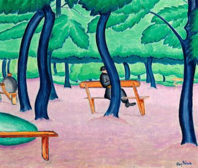 In the Park by Geza Pap - Auction record, sale price, and art valuation. Compare with similar artists and explore comparable artworks.