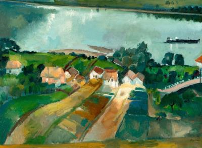 The Danube at Zebegény by Istvan Szonyi - Auction record, sale price, and art valuation. Compare with similar artists and explore comparable artworks.