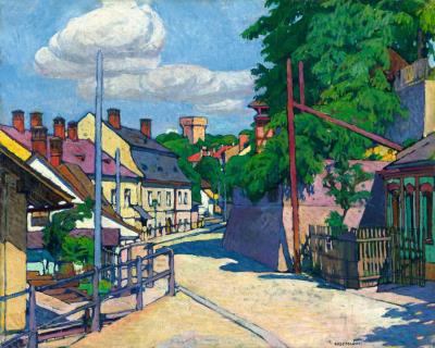 Small Town in Summer Sunshine