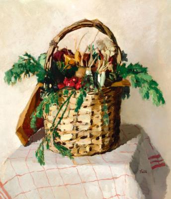 Kitchen Still Life on Checkered Tablecloth by Peter Szule - Auction record, sale price, and art valuation. Compare with similar artists and explore comparable artworks.
