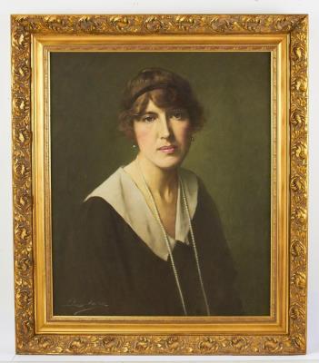 Lady with Pearl Necklace