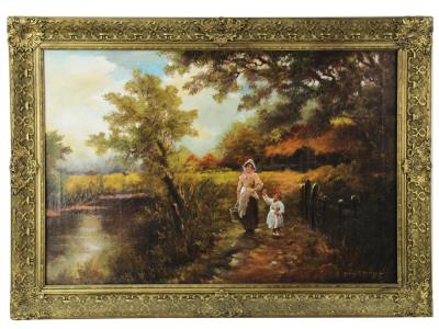Mother and Child by the River