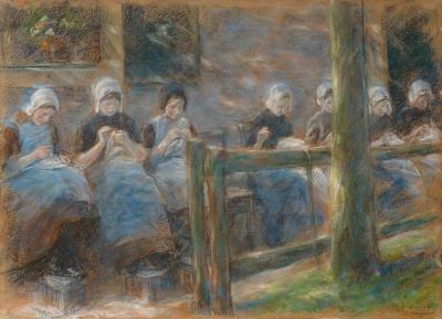 Sewing Girls in Huizen