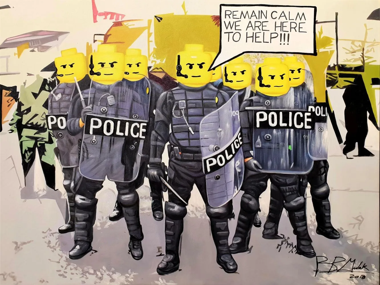 Remain Calm We Are Here to Help, 2018