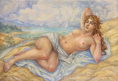 Jeune femme nue allongée, 1939