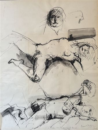 Study of a reclining nude woman