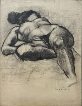 Reclining nude woman