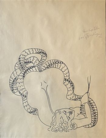 Woman with snake