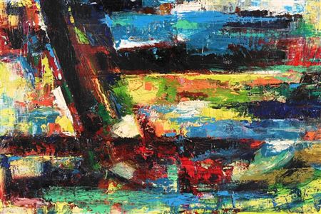 Abstract Composition by Leo Libert - Auction record, sale price, and art valuation. Compare with similar artists and explore comparable artworks.