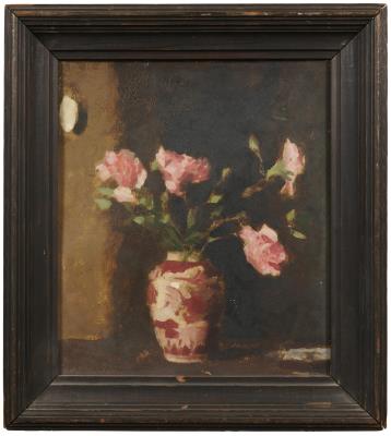 A still-life of carnations in a decorated vase by Archibald Douglas Colquhoun - Auction record, sale price, and art valuation. Compare with similar artists and explore comparable artworks.