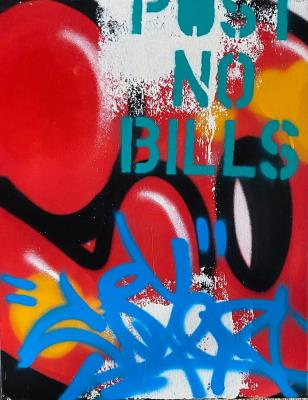 From the "POST NO BILLS" series (red version)