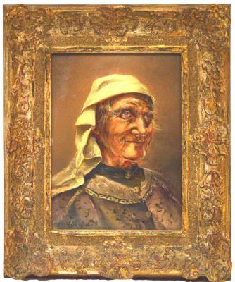 Portrait of an Old Woman with a White Cloth