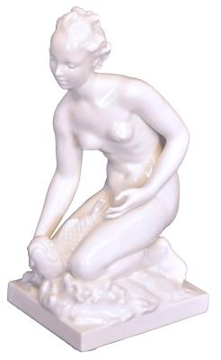 Kneeling Female Nude with Fish